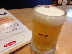 うどんウエスト：ビール